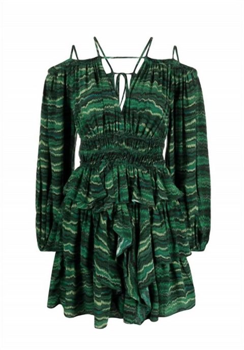 Women’s Silvia Mini Dress In Peacock