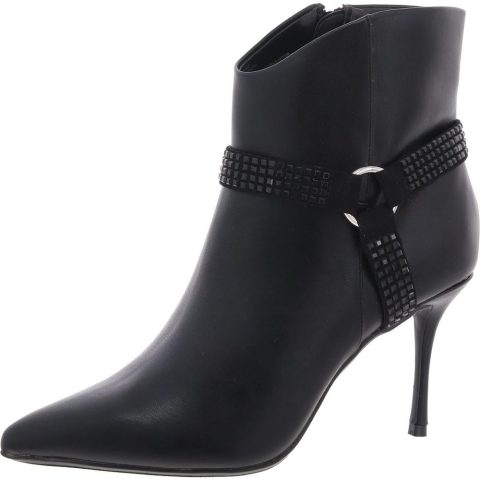 Reesie Faux Leather Dressy Ankle Boots