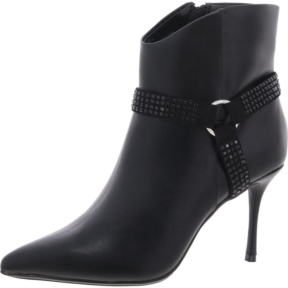 Reesie Faux Leather Dressy Ankle Boots