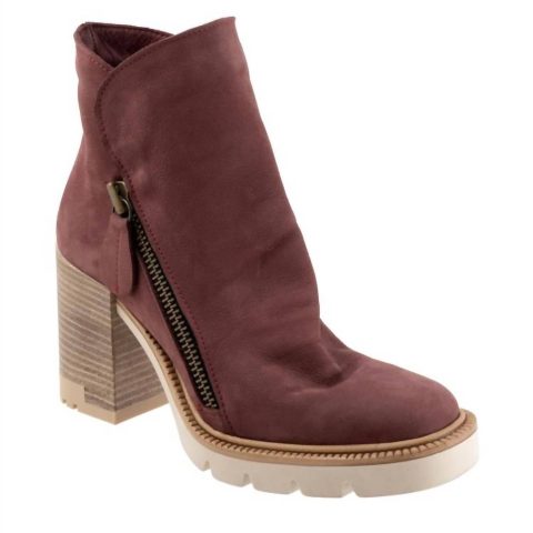 Women’s Elliot Ankle Boots In Dark Wine