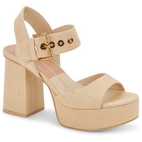Bobby Buckle Ankle Strap Block Heel