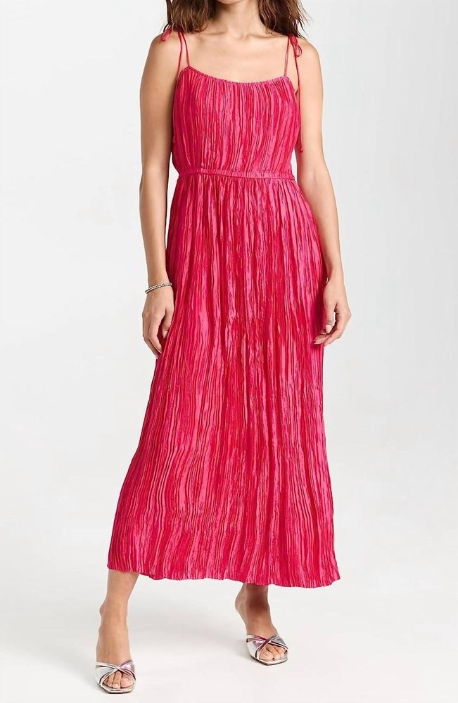Orla Midi Dress In Orchid Pink
