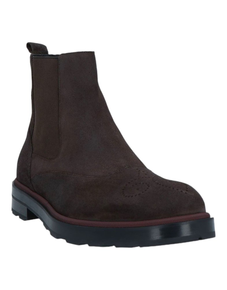 Bally Corad 6239751 Men’s Ebano Bovine Suede Leather Chelsea Boots