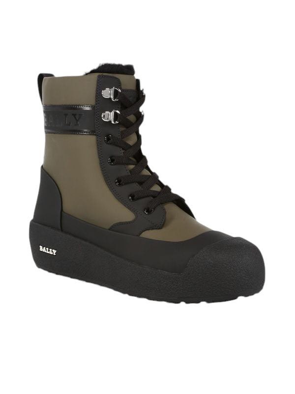 Bally Cuby 6234586 Men’s Curling Shearling-Lined Leather Boots