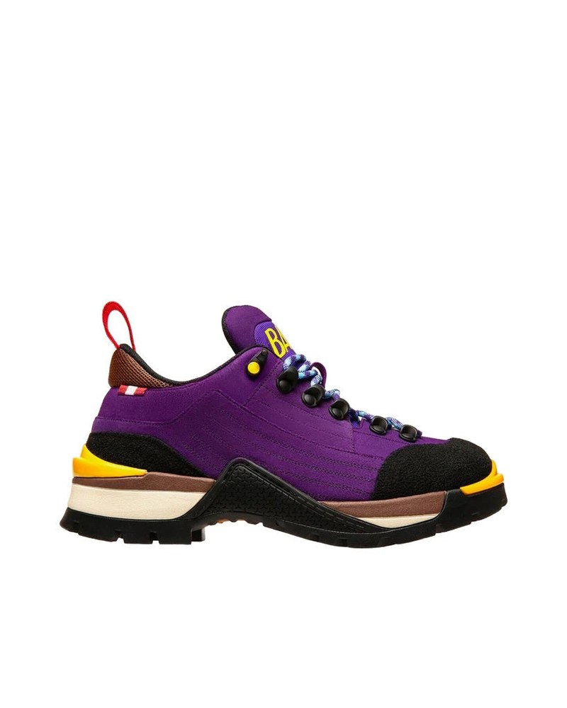 Bally Hike 6239705 Women’s Mirtillo Calf Suede Leather Sneakers