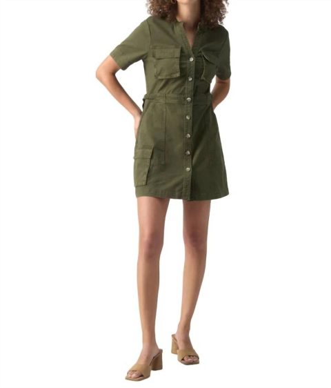 Reissue Dress In Burnt Olive 7732530577468