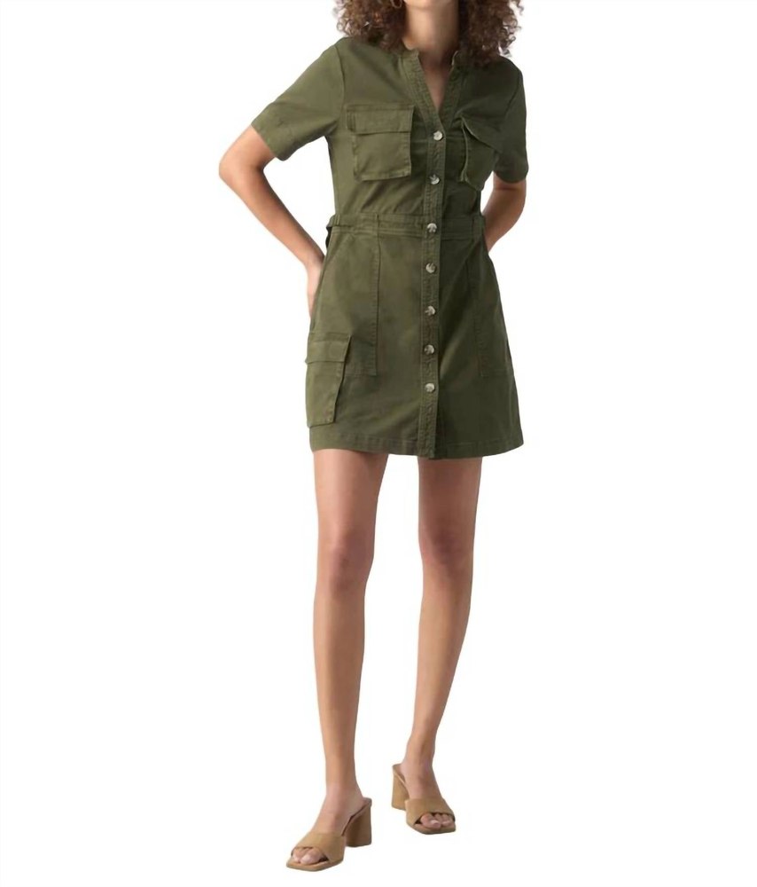 Reissue Dress In Burnt Olive 7732530577468