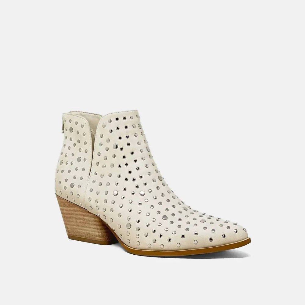 Women’s What’s Up Stud Booties In Taupe