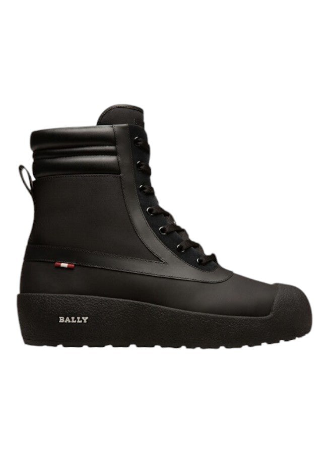Bally Croker 6239720 Men’s Black Calf Leather Shirling-Lined Boots