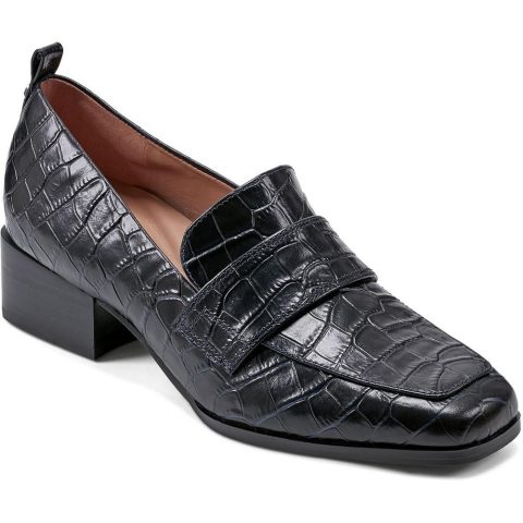 DARLENE Cushioned Footbed Leather Loafers