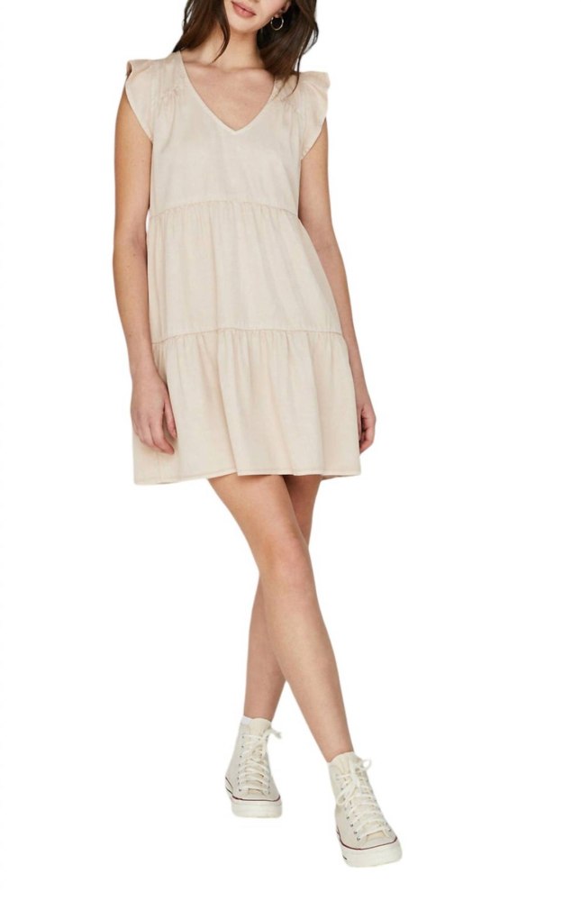 Geneva Dress In Bone
