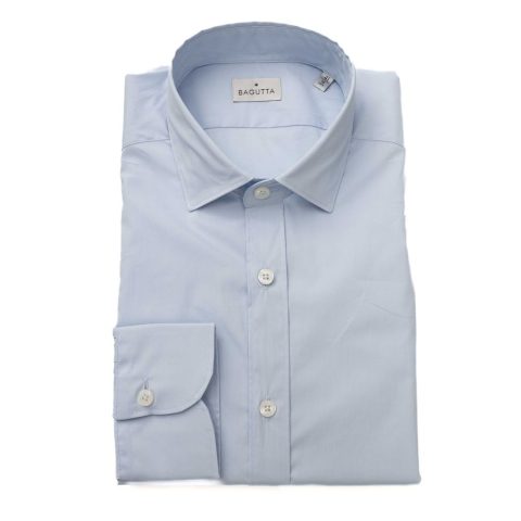 Bagutta blue Cotton Men’s Shirt