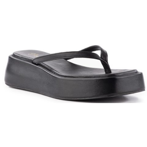 Sunflower Solid Vegan Leather Platform Sandals