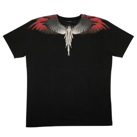 Men’s Black Wings Print T-Shirt