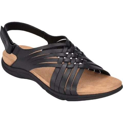 Mar Leather Slingback Flat Sandals