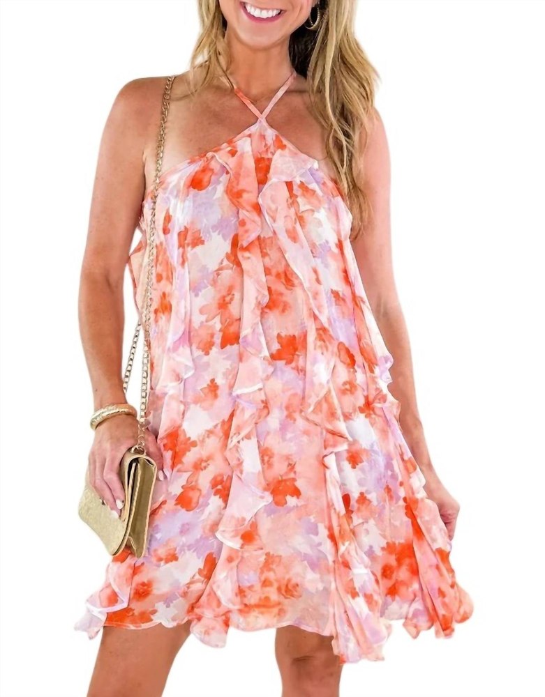 Xiomara Mini Dress In Marigold