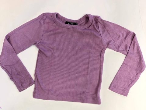 Kids’ Long Sleeve Top In Lilac
