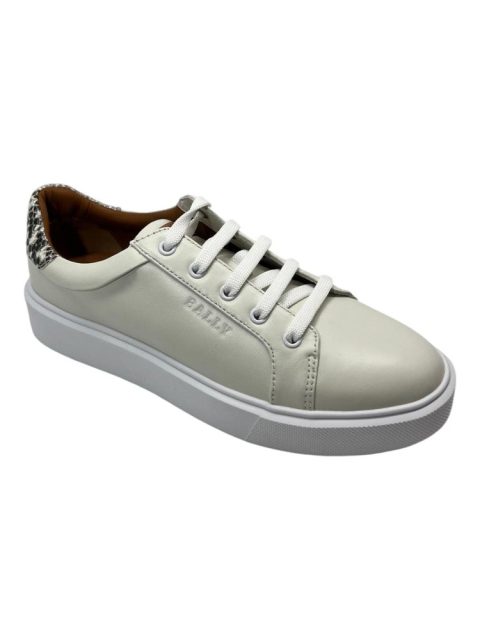 Bally Clorys 6234065 Women’s White/Roccia Leather Sneakers