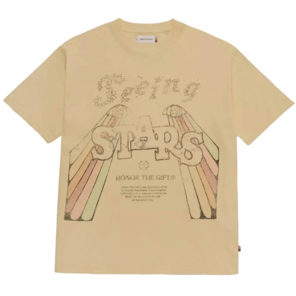 Men’s Seeing Stars T Shirt In Yellow 7732544045116