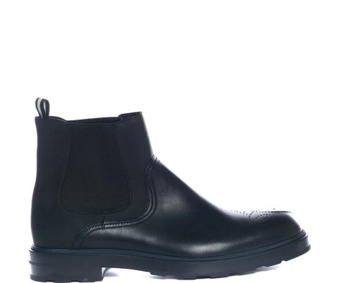 Bally Corbet 6230637 Men’s Black Calf Plain Leather Chelsea Boots
