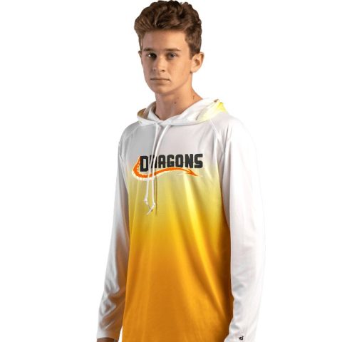 Badger Men’s 4205 Ombre Hooded Tee