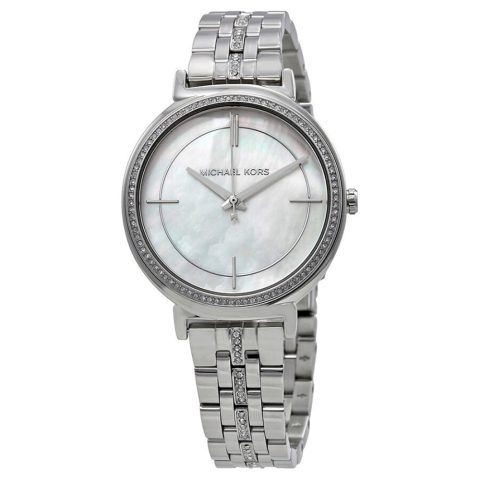 Michael Kors Cinthia MK3641 Women’s Silver Quartz 33MM Watch