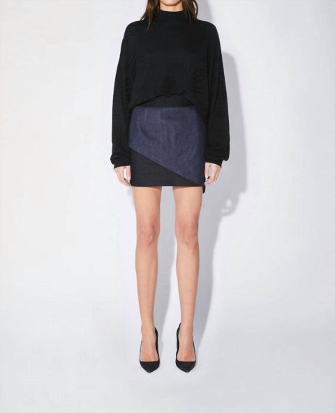 Keren Skirt In Contrast Denim