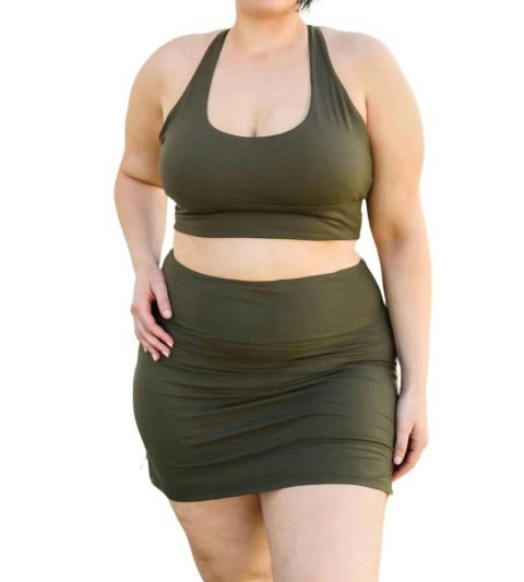 Next Move Sports Bra In Olive 7732553023548