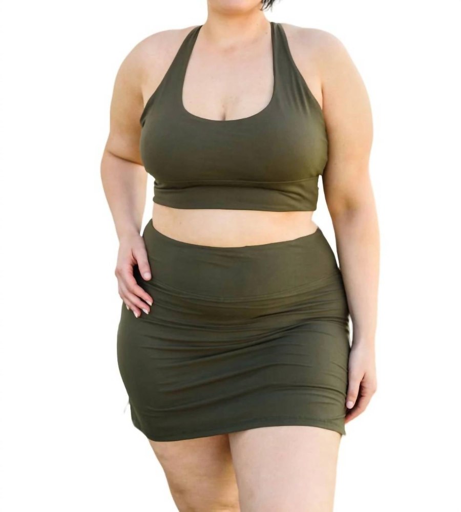 Next Move Sports Bra In Olive 7732553023548