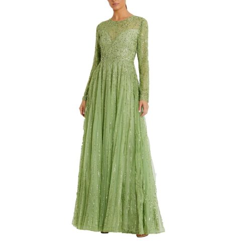 Sequined Formal Evening Dress