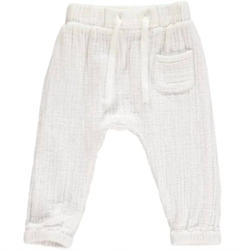 Kids’ Bosun Cotton Gauze Pants In White