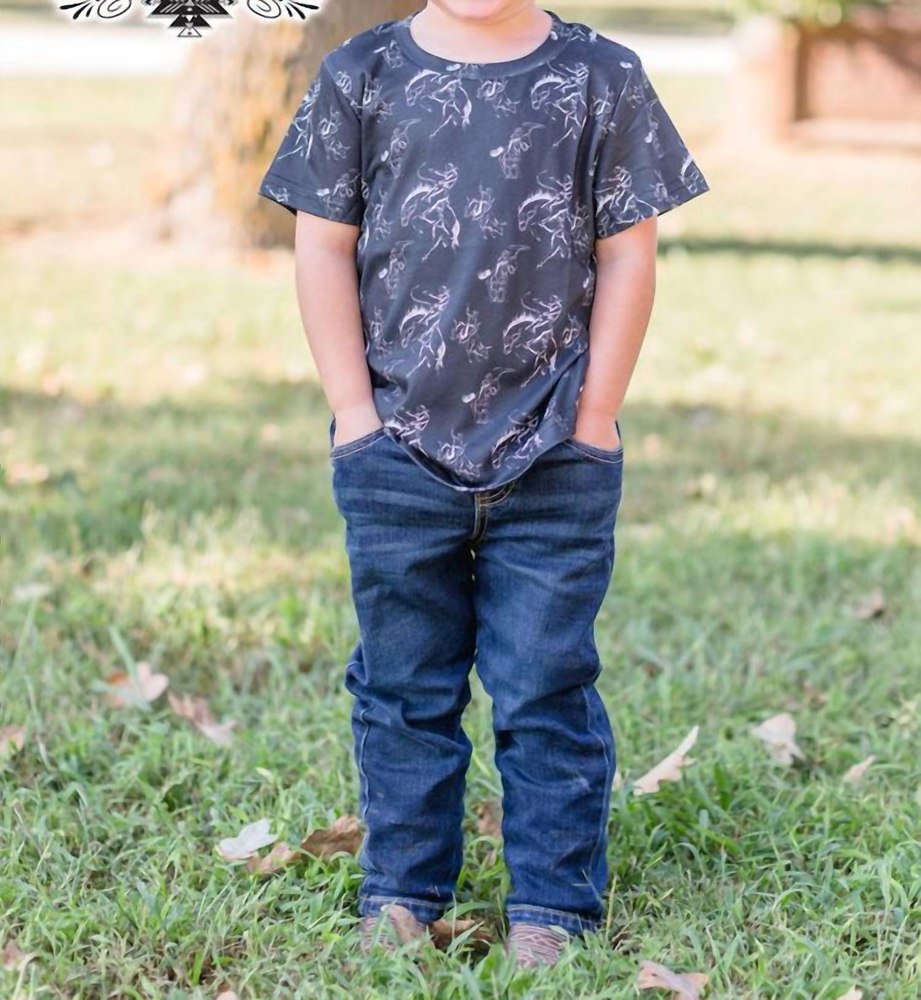 Boy’s Calgary Stampede Tee In Black