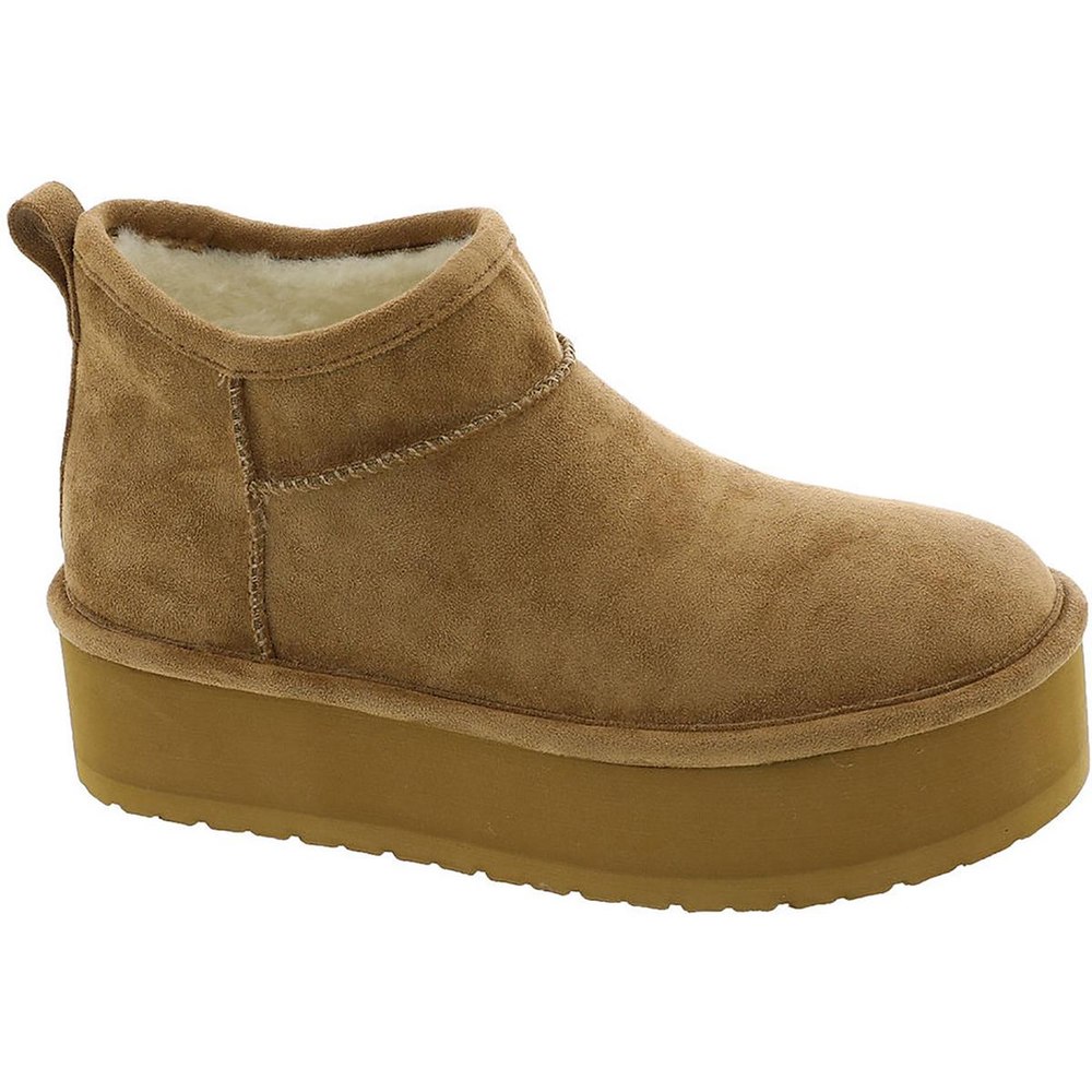 embracce Faux Suede Platform Ankle Boots