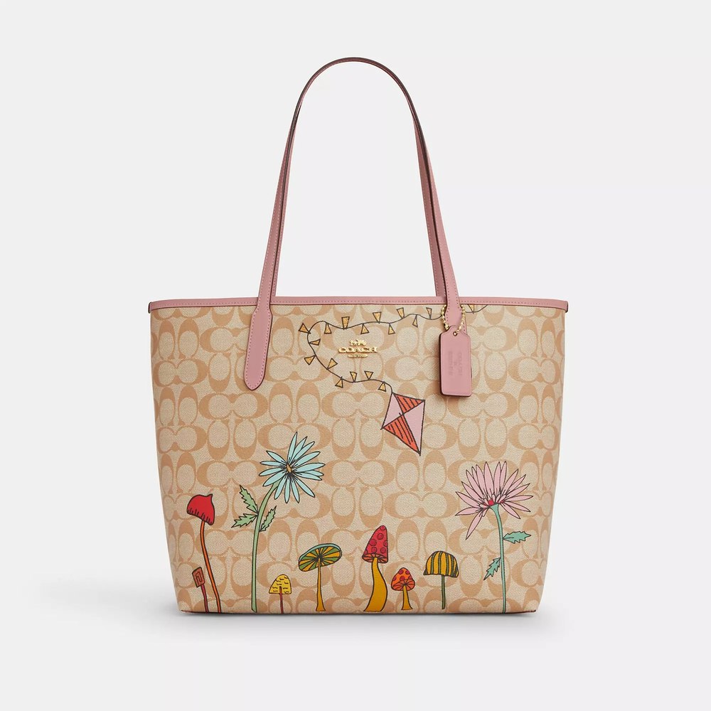 Coach Outlet Coach X Observed By Us City Tote Bag In Signature Canvas 7732931854396