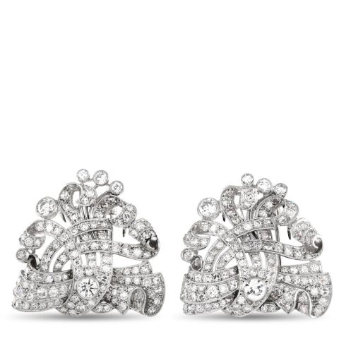 LB Exclusive Platinum 7.0ct Diamond Lapel Brooches MF07-072624 7733266087996