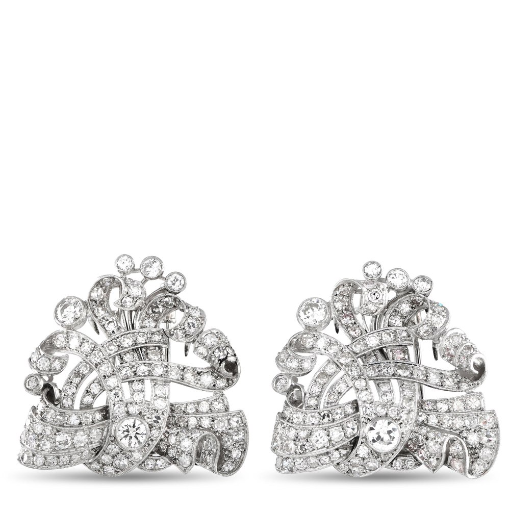 LB Exclusive Platinum 7.0ct Diamond Lapel Brooches MF07-072624 7733266087996