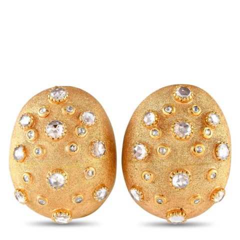 LB Exclusive 14K Yellow Gold 3.50ct Rose-Cut Diamond Earrings MF17-072624 7733266186300
