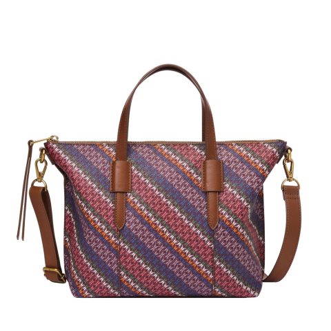 Fossil Women’s Skylar Printed PVC Satchel