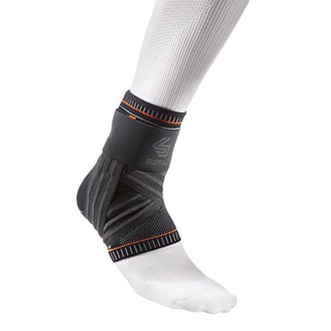 Shock Doctor Ultra Knit Ankle Brace w/Figure 6 Strap & Stays Blk S