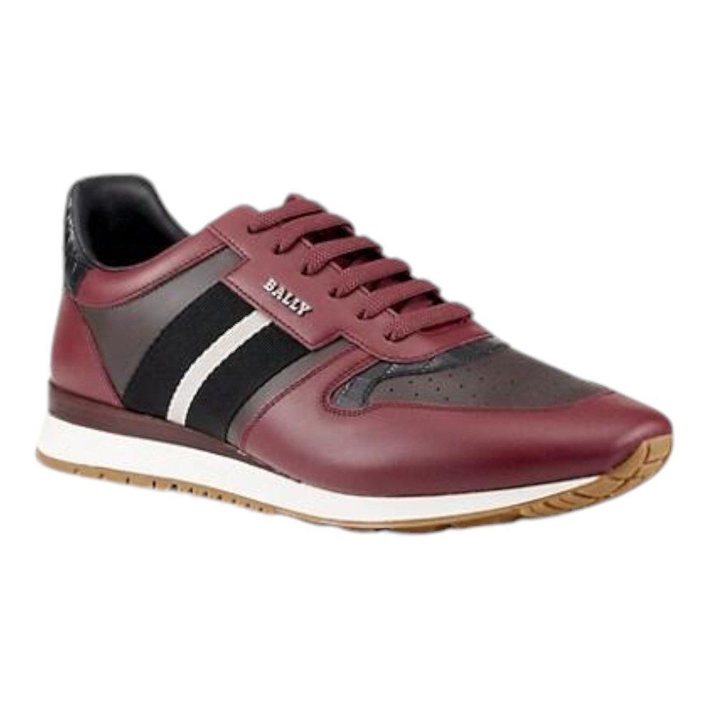 Bally Arnold 6239711 Men’s Burgundy Leather Sneaker Size 9