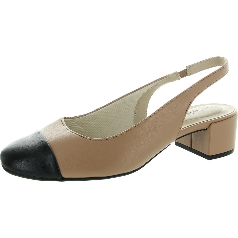 Becoming Toe Cap Slingback Heels