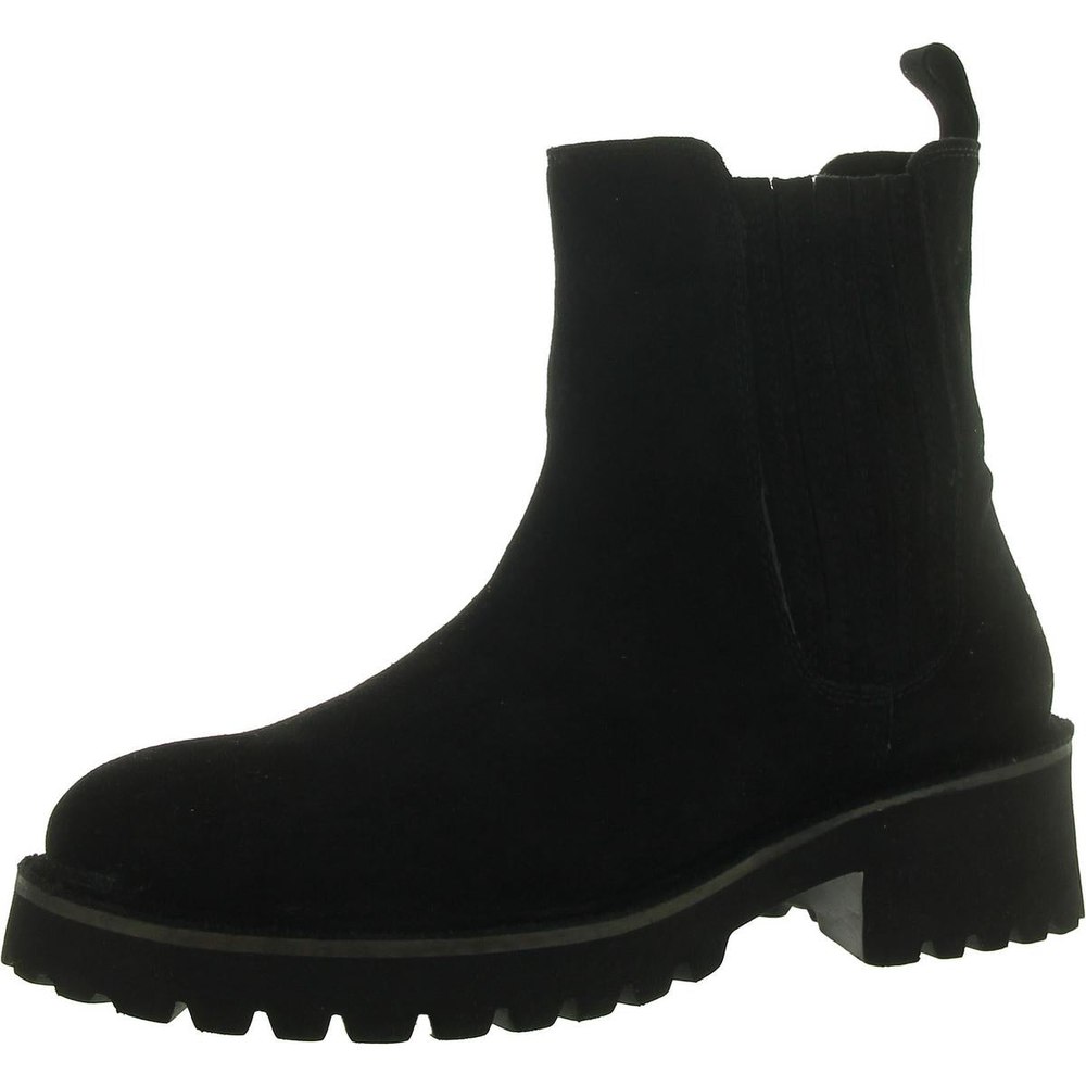 CASHEW Suede Round toe Ankle Boots