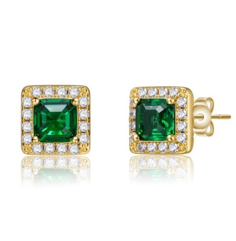 Classy Halo Square Stud Earrings 7733301248060