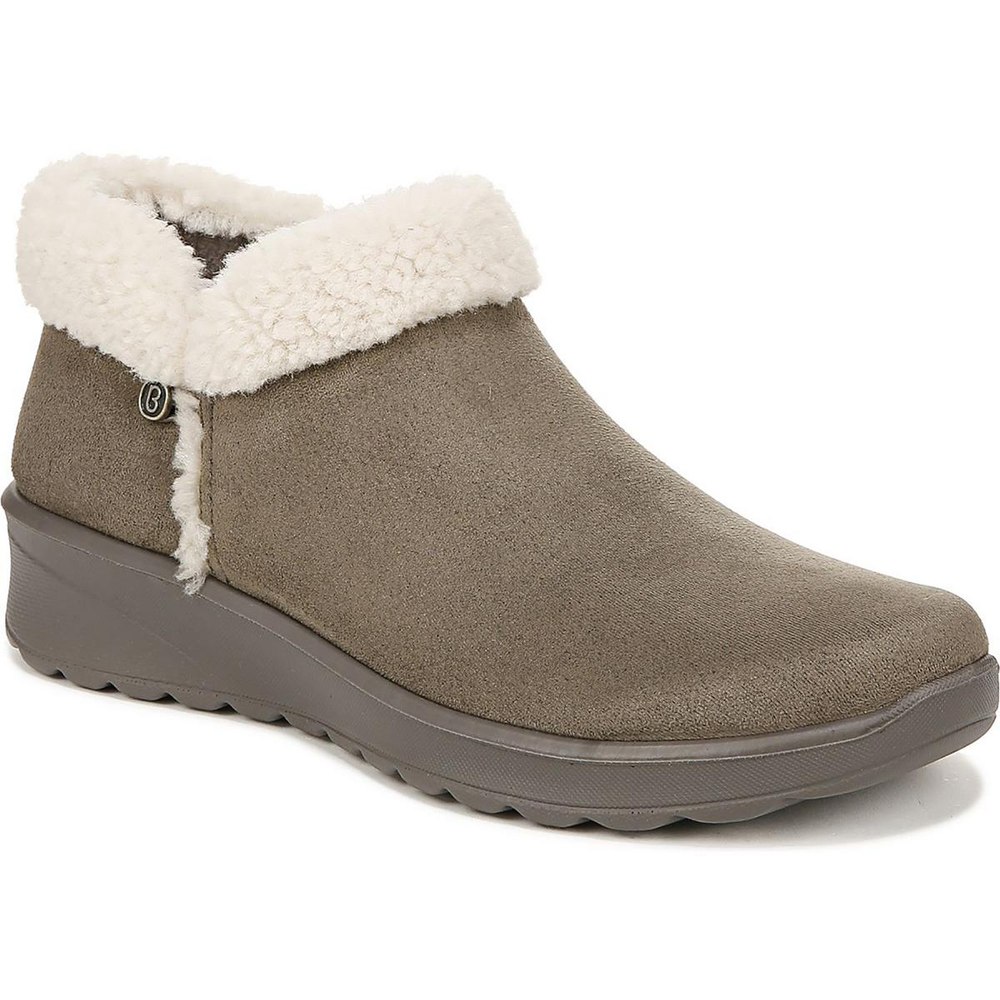 Gift Faux Suede Slip On Booties
