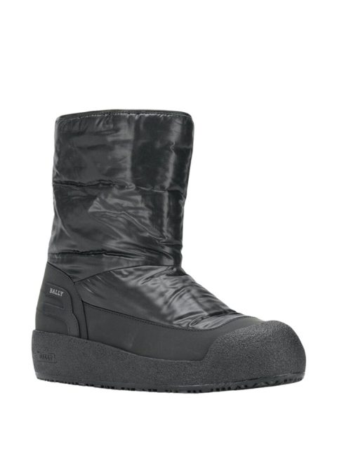 Bally Cuper Men’s Dark Blue Curling Shearling-Lined Boots Size 8