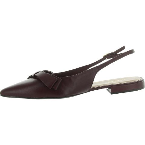 Eliza Leather Buckle Ballet Flats