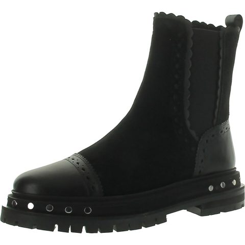 Leather Mixed Media Chelsea Boots