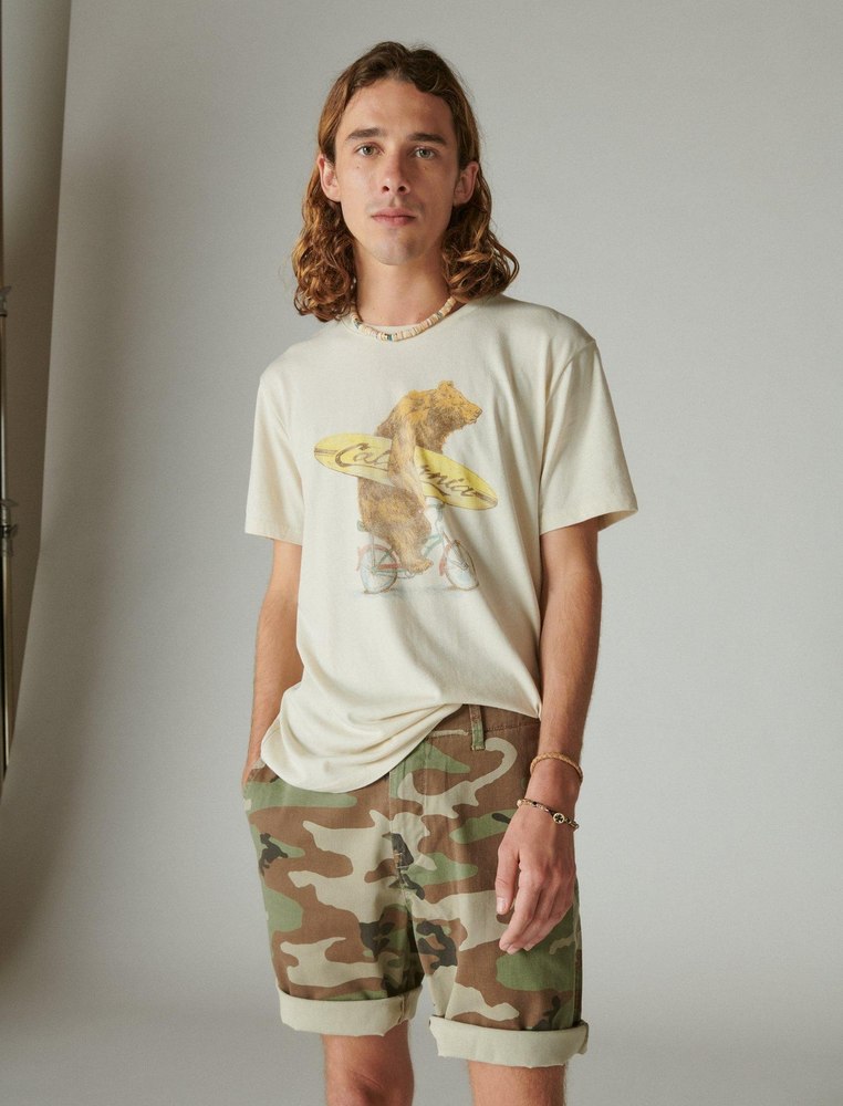 Lucky Brand Men’s Surf Bear Tee