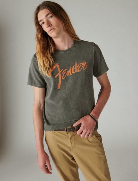 Lucky Brand Men’s Fender Logo Tee