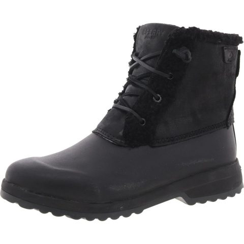 Zipper Faux Fur Shearling Boots